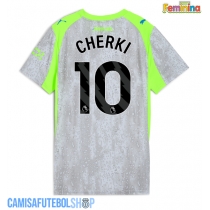 Camisa de time de futebol Manchester City Rayan Cherki #10 Replicas 3º Equipamento Feminina 2025-26 Manga Curta